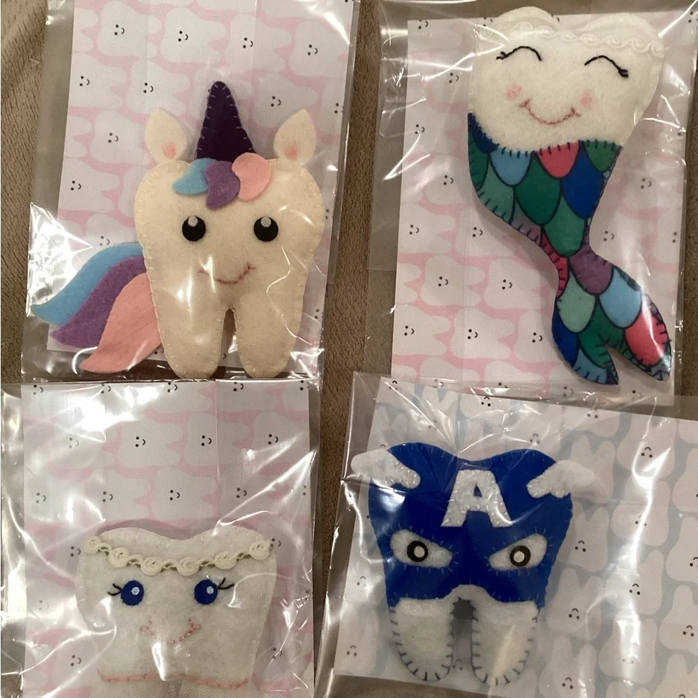 Handcrafted Tooth Fairy Pillows CHOOSE ONE w/ certificate - Picture 10 of 10